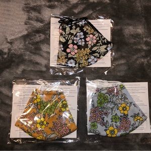 NWT TORY BURCH set of 3 face mask